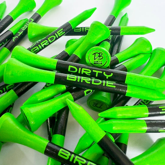 80 Bamboo Golf Tees - Green