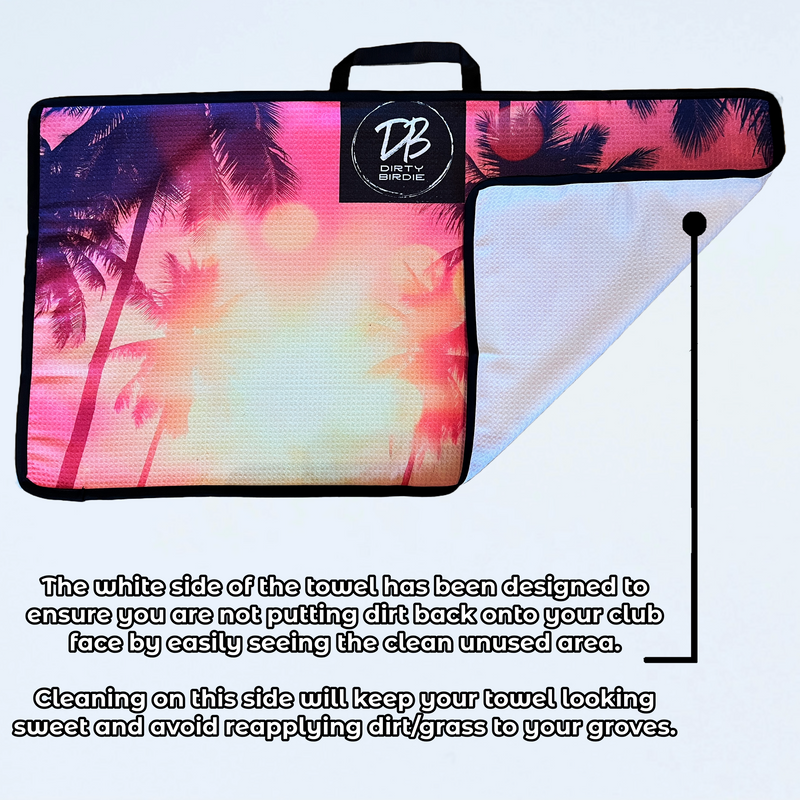 Miami Vice - Golf Towel & Club Cleaner Bundle