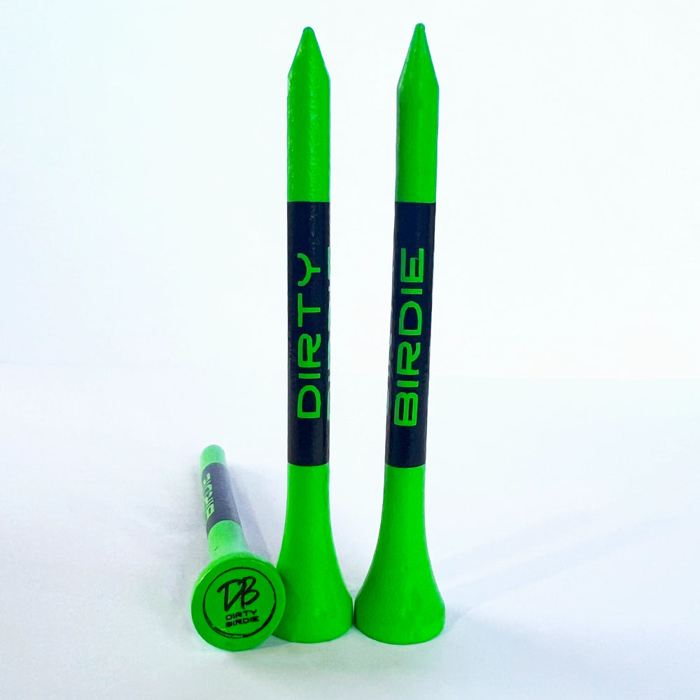 80 Bamboo Golf Tees - Green
